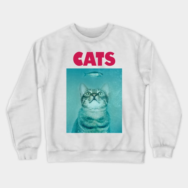 Cats Crewneck Sweatshirt by Dellan